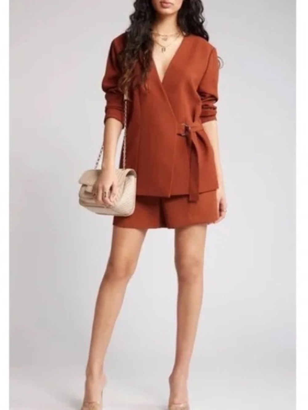 Open Edit Belt Detail Blazer